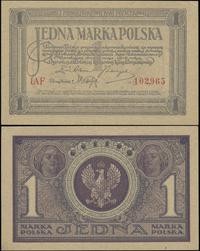 1 marka polska 17.05.1919, seria IAF, numeracja 