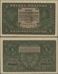 5 marek polskich 23.08.1919, seria II-G, numerac
