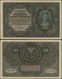 500 marek polskich 23.08.1919, seria I-BE, numer