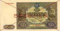 50 złotych 15.05.1946, SPECIMEN, Miłczak 128a