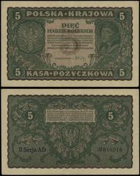 5 marek polskich 23.08.1919, seria II-AD, numera