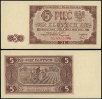 5 złotych 1.07.1948, seria AS, numeracja 4303906