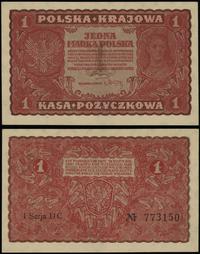 1 marka polska 23.08.1919, seria I-DC, numeracja