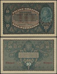 10 marek polskich 23.08.1919, seria II-O, numera