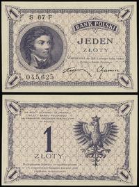 1 złoty 28.02.1919, seria 67 F, numeracja 045625