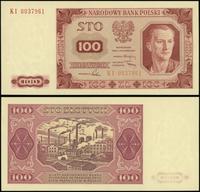 100 złotych 1.07.1948, seria KI, numeracja 00379