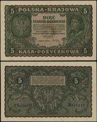 5 marek polskich 23.08.1919, seria II-DR, numera