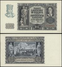 20 złotych 1.03.1940, seria G, numeracja 3492691