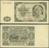 50 złotych 1.07.1948, seria DP, numeracja 418955