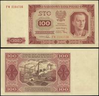 100 złotych 1.07.1948, bez ramki wokół ośmiokąta