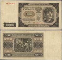 500 złotych 1.07.1948, seria AB, numeracja 56638