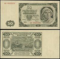 50 złotych 1.07.1948, seria BD, numeracja 452545