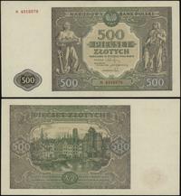 500 złotych 15.01.1946, seria K, numeracja 49189