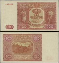 100 złotych 15.05.1946, seria D, numeracja 49286
