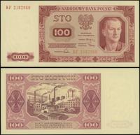 100 złotych 1.07.1948, seria KF, numeracja 21829