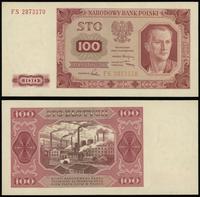 100 złotych 1.07.1948, seria FS, numeracja 28735