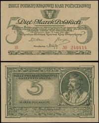 5 marek polskich 17.05.1919, seria IE, numeracja