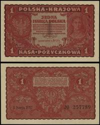 1 marka polska 23.08.1919, seria I-FU, numeracja