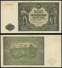 500 złotych 15.01.1946, seria E, numeracja 90876