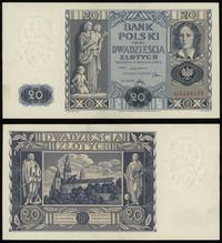 20 złotych 11.11.1936, seria AF, numeracja 64881