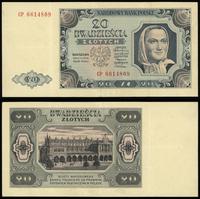 20 złotych 1.07.1948, seria CP, numeracja 661480