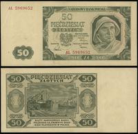 50 złotych 1.07.1948, seria AL, numeracja 596965