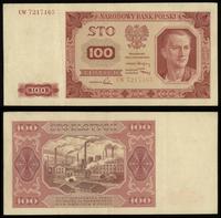 100 złotych 1.07.1948, seria CW, numeracja 72171