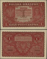 1 marka polska 23.08.1919, seria I-BH, numeracja