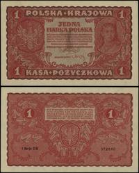 1 marka polska 23.08.1919, seria I-CM, numeracja
