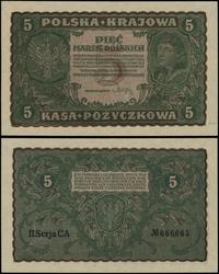 5 marek polskich 23.08.1919, seria II-CA, numera