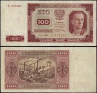 100 złotych 1.07.1948, seria E, numeracja 679381