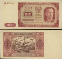 100 złotych 1.07.1948, seria BD, numeracja 45562