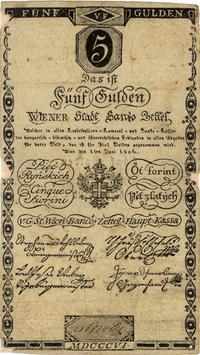 5 ryńskich 1.06.1806, austriacki banknot w obieg