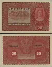 20 marek polskich 23.08.1919, seria II-AX, numer