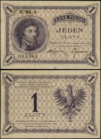 1 złoty 28.02.1919, seria 62 A, numeracja 015984