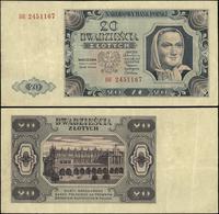 20 złotych 1.07.1948, seria DE, numeracja 245116