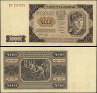 500 złotych 1.07.1948, seria BF, numeracja 25050