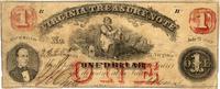1 dolar 21.07.1862, Virginia Treasury Note, Pick