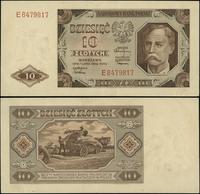 10 złotych 1.07.1948, seria E, numeracja 8479817