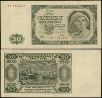 50 złotych 1.07.1948, seria AG, numeracja 171223