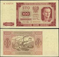100 złotych 1.07.1948, seria EA, numeracja 43427
