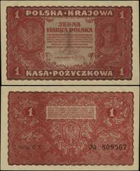 1 marka polska 23.08.1919, seria I-GX, numeracja