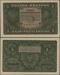 5 marek polskich 23.08.1919, seria II-AG, numera