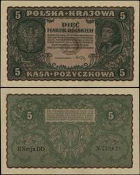5 marek polskich 23.08.1919, seria II-DD, numera