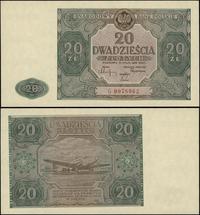 20 złotych 15.05.1946, seria G, numeracja 007806