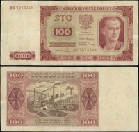 100 złotych 1.07.1948, seria BR, numeracja 70737