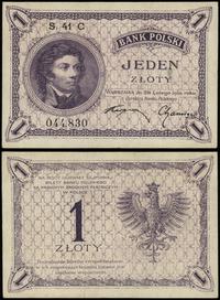 1 złoty 28.02.1919, seria 41 C, numeracja 044830