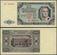 20 złotych 1.07.1948, seria EU, numeracja 782052