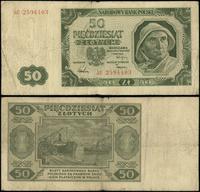 50 złotych 1.07.1948, seria AU, numeracja 259440