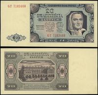20 złotych 1.07.1948, seria GT, numeracja 718346